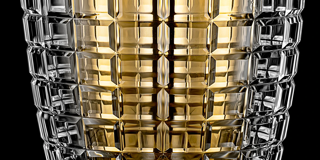 The Uriel cut at close range, the facets standing over the porcelain core