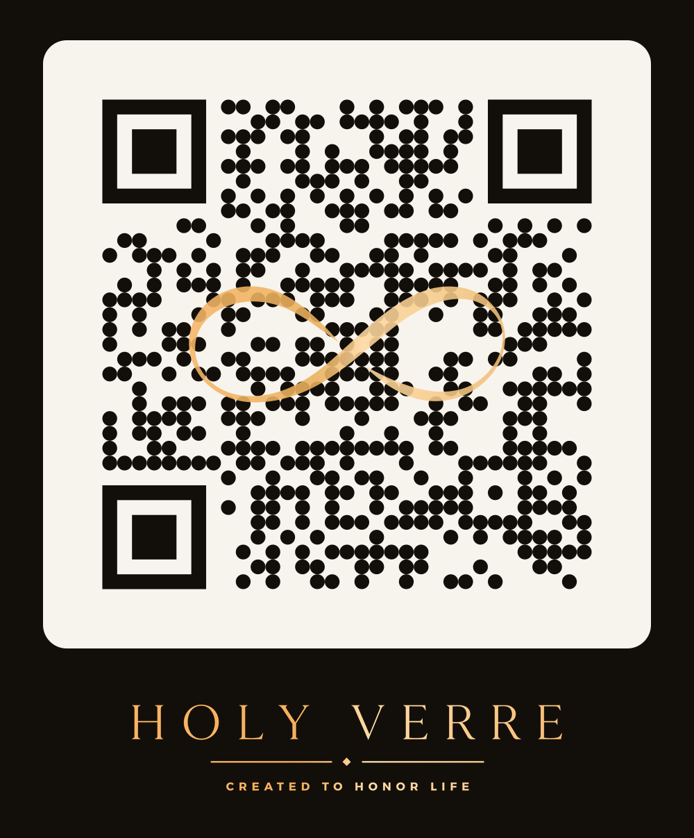 QR kód vedoucí na stránku s katalogy HolyVerre.