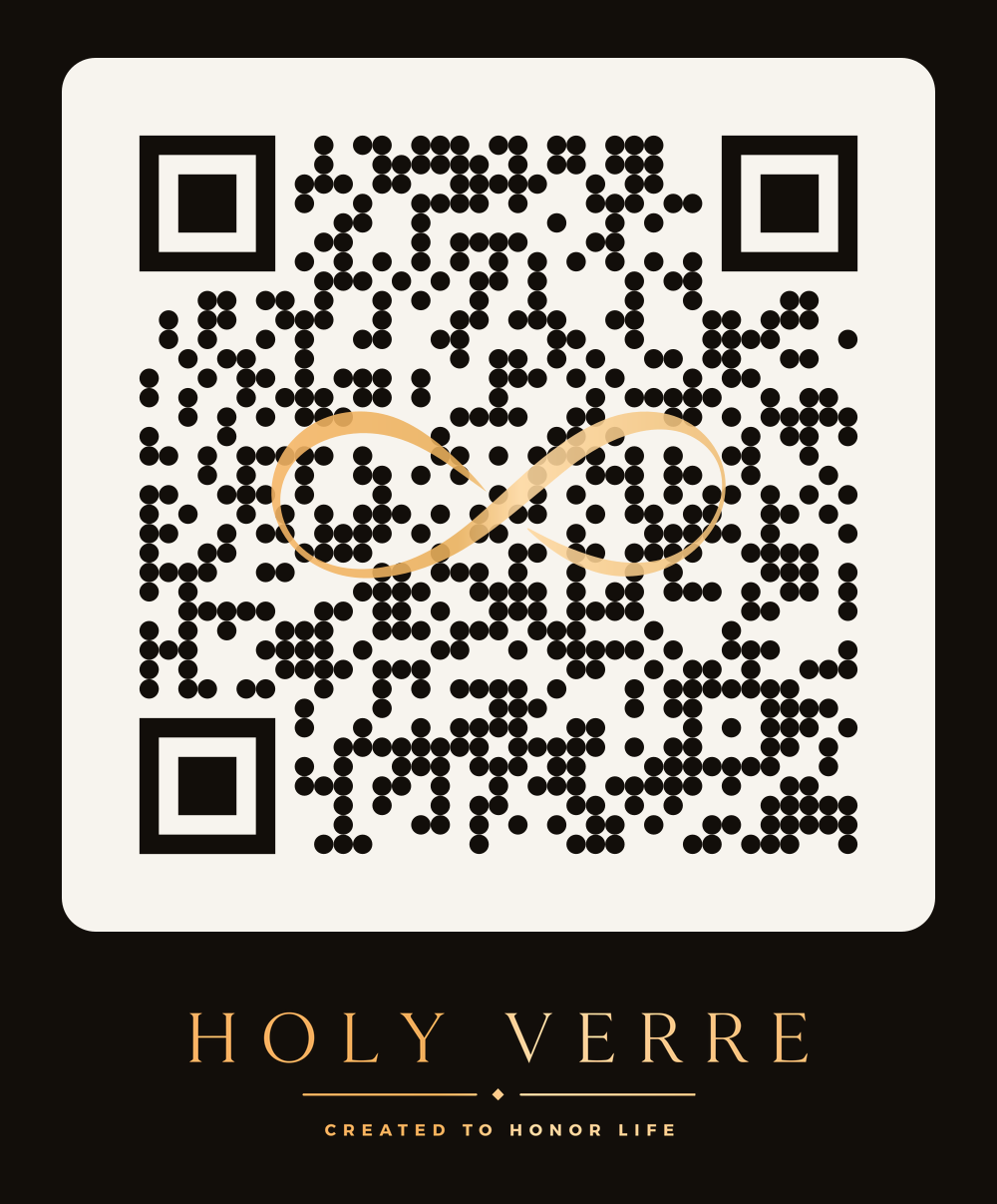 Un code QR menant à la page des catalogues HolyVerre.