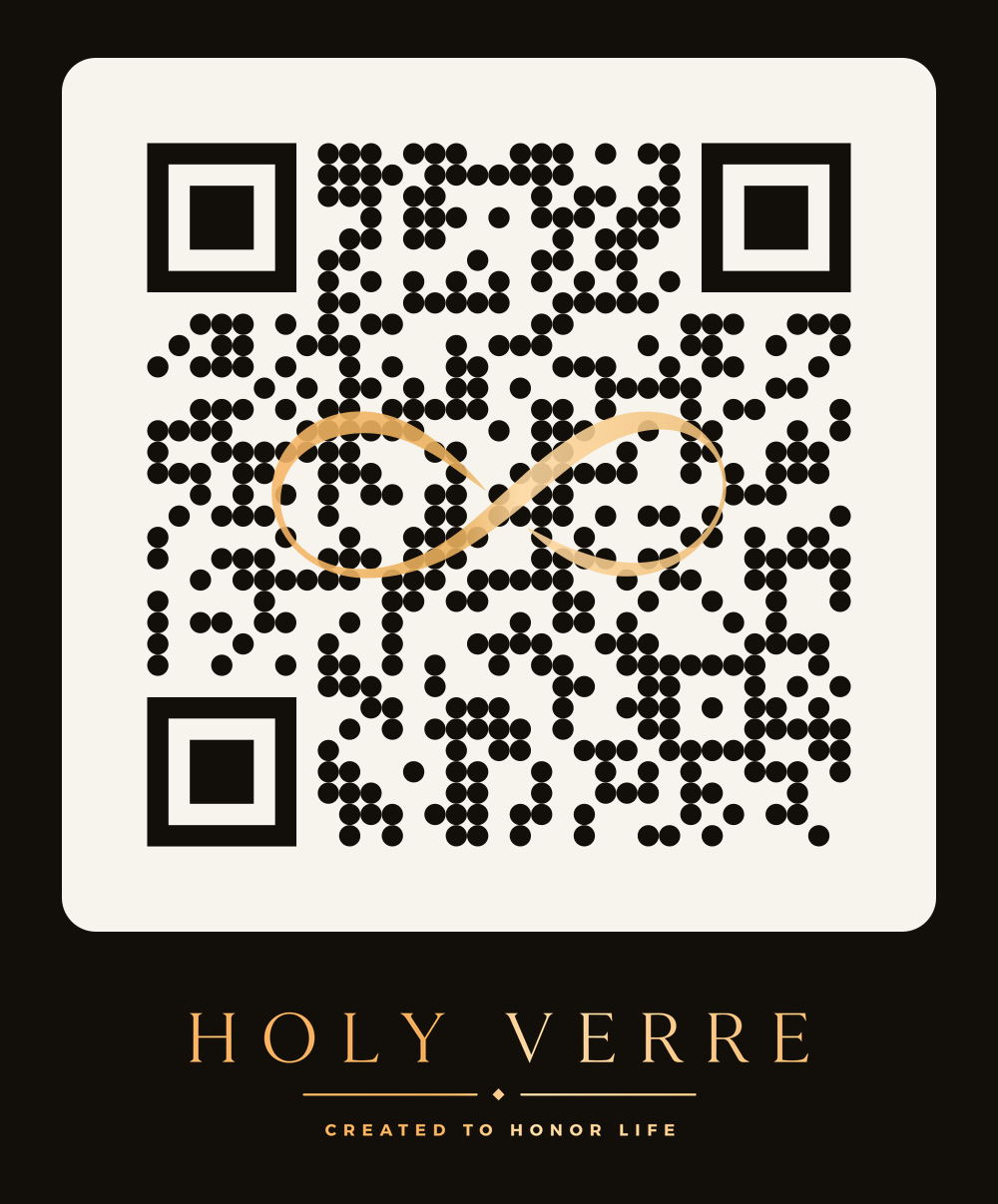 QR-код, ведущий на страницу каталогов HolyVerre.